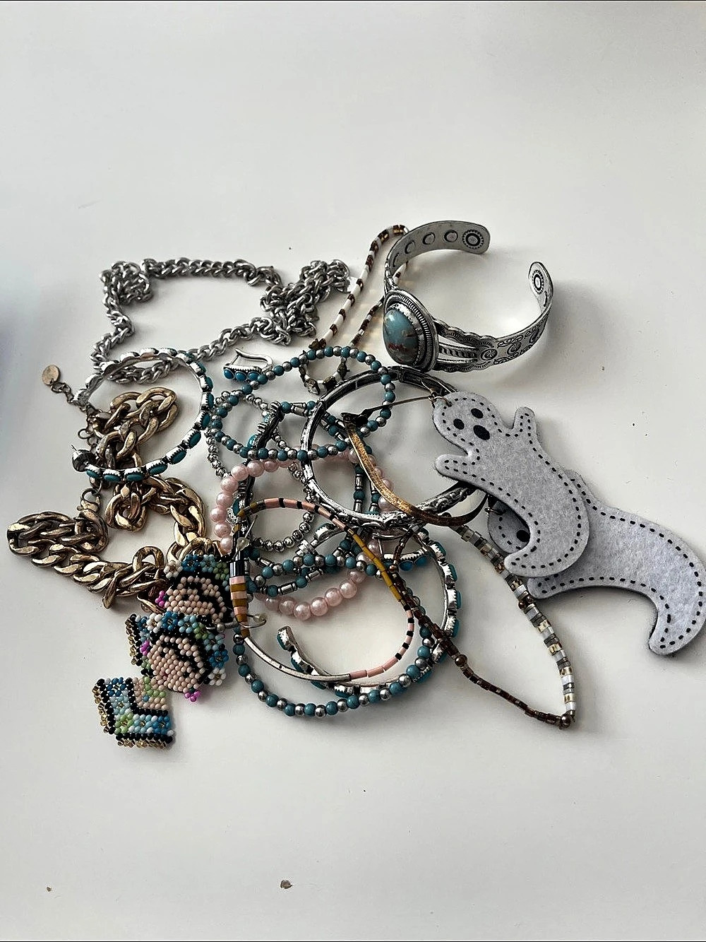 Mixed Jewelry Lot Silver & Gold